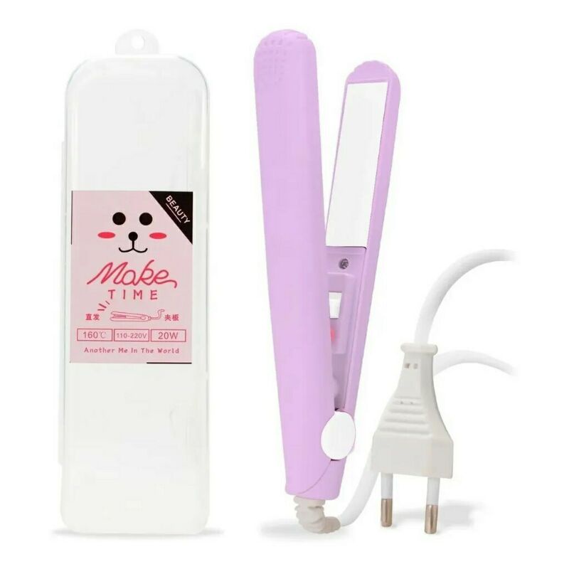 Mini Chapinha Prancha De Cabelo Portátil Com Case Transporte