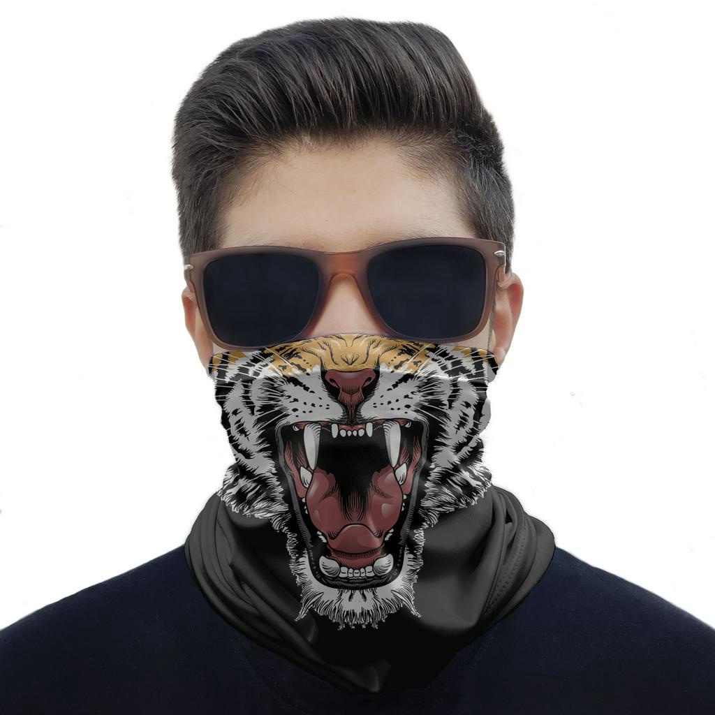 Mascara Bandana Tigre Protecao Ciclismo Pesca Paintball