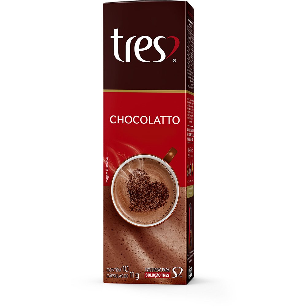 10 Cápsulas Três Corações - Chocolatto Chocolate Quente