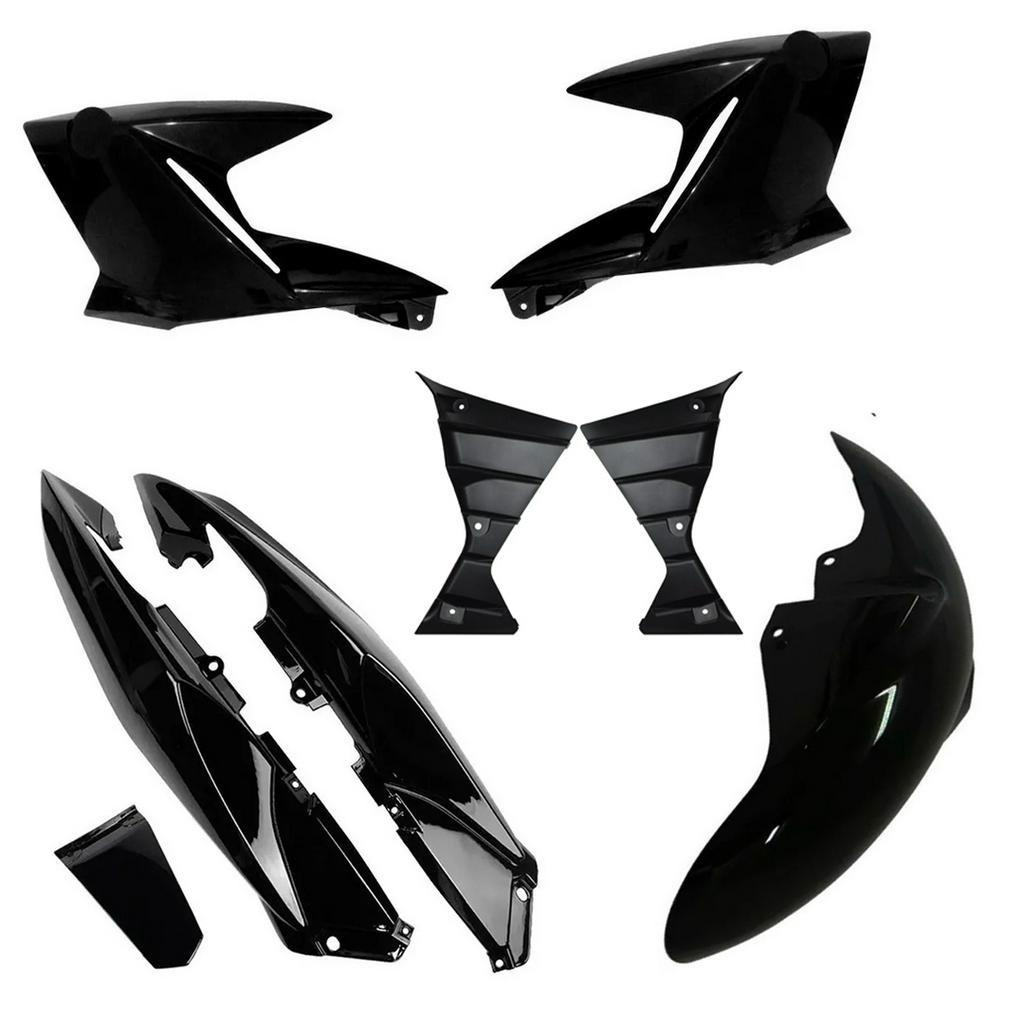 Carenagem Rabeta Aba Paralama Fazer 250 Preto 2011 À 2015