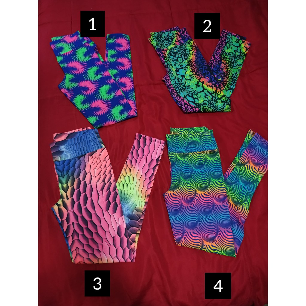 calças legging coloridas