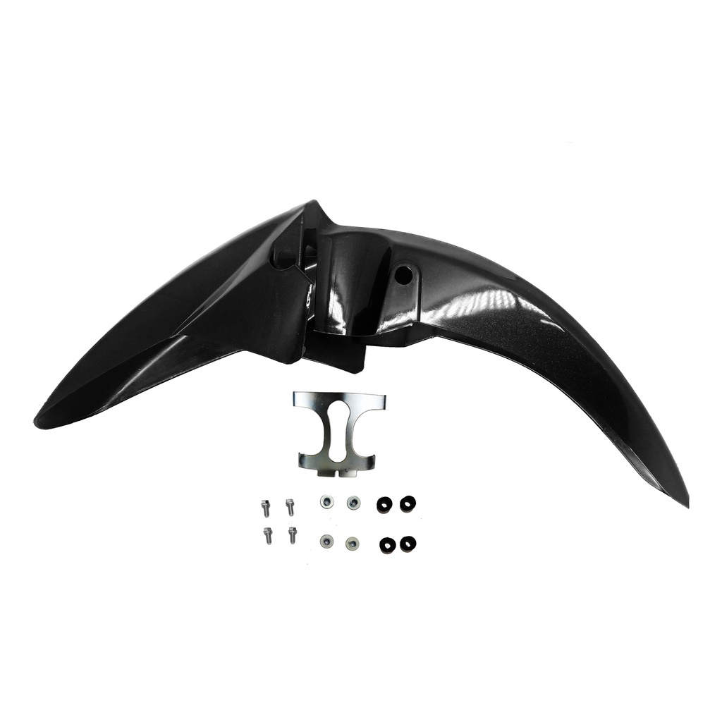 Paralama Com Suporte Aranha Parafusos de Fixação Honda CG 125 150 160 Fan Titan Start 2014 2022 Preto Injetado Perolado — imagem 2 de 2