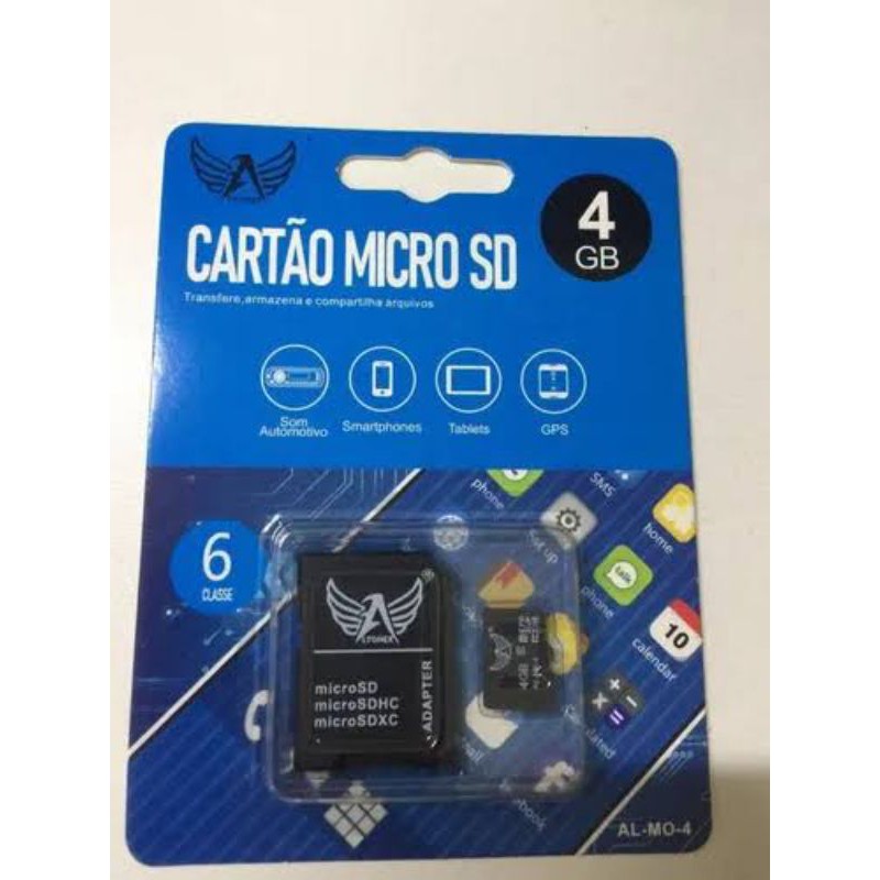 Cartao De Memoria Micro Sd 4gb Altomex Shopee Brasil