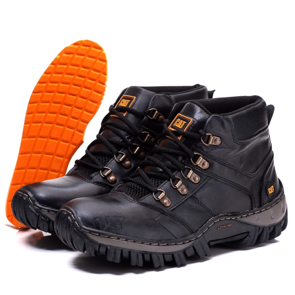 Tênis Bota Caterpillar Masculina Couro Frete Grátis Promoção