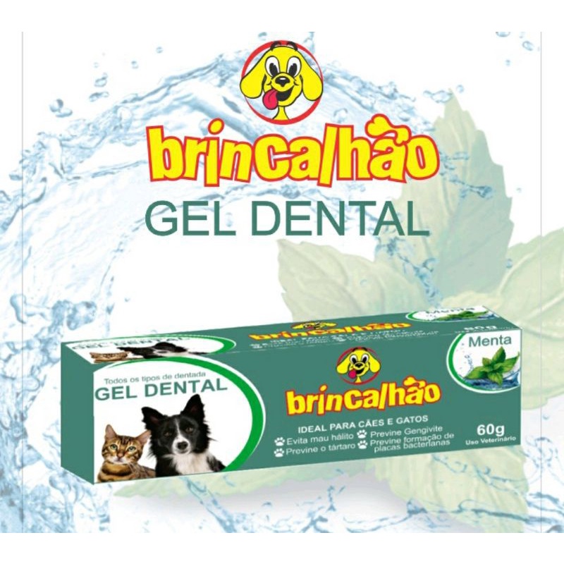 Pasta De Dente Creme Gel Dental Para Cachorros E Gatos Brincalhao Sabor Menta G Shopee Brasil