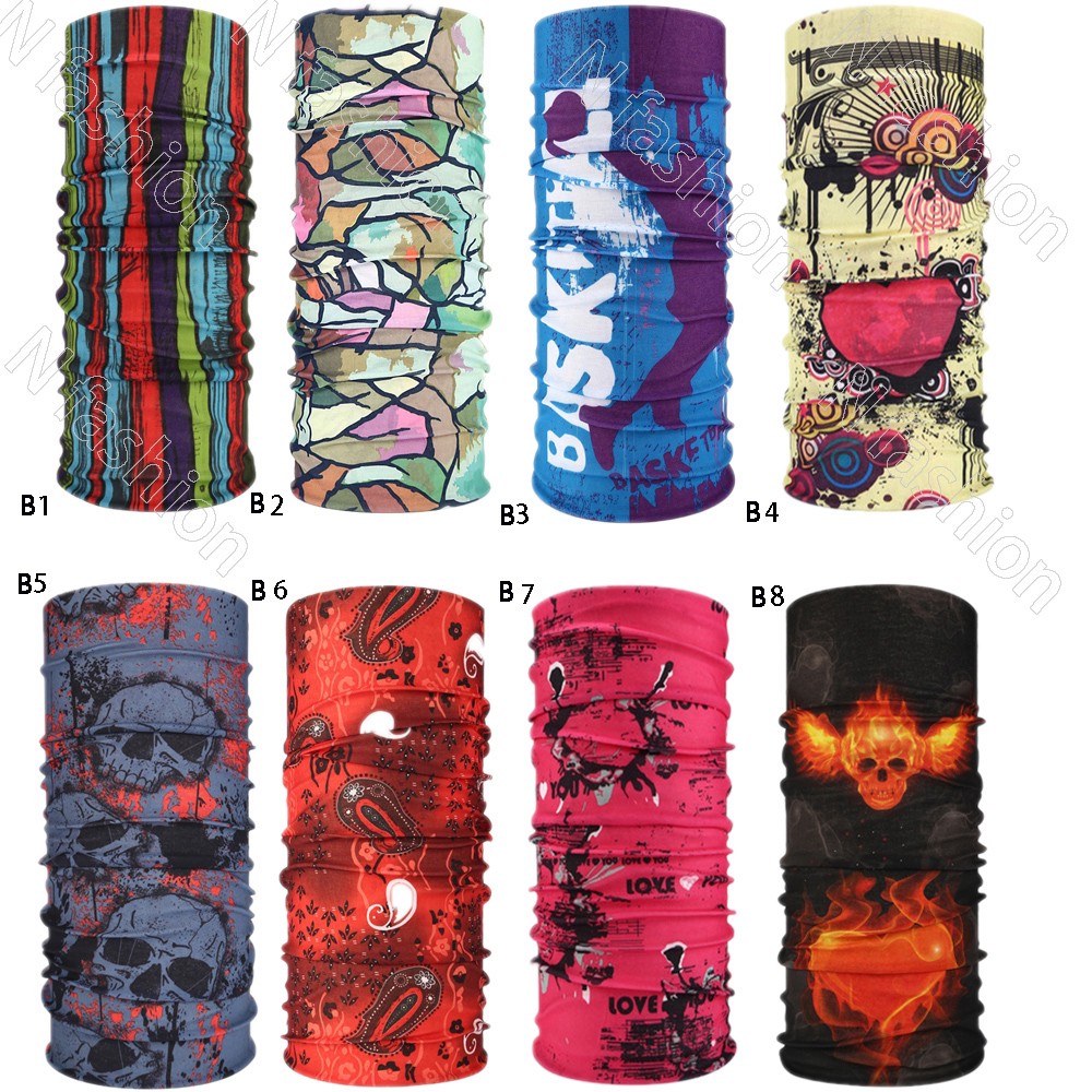 Bandanas Men And Women Sports Turban Outdoor Riding Variety of Functions Series Pattern Seamless Magic Turban Headgear