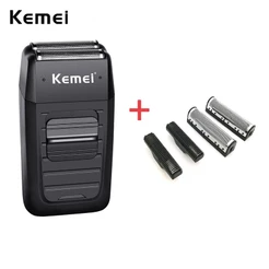 Kemei Km-1102 Barbeador Elétrico / Máquina De Acabamento Com Lâmina Twin / Forte