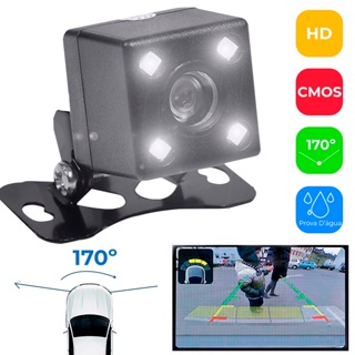 Câmera de Ré Suporte Visão Noturna para Estacionar Ferramenta Assistente de Estacionamento Luz LED em Oferta na Shopee