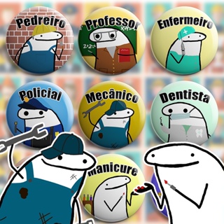 Botton Florks Profissões e Ocupações - pin broche alfinete em Oferta na Shopee