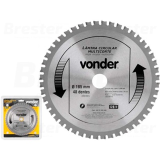 Lâmina De Serra Circular Videa 185mm P/ Cortar Alumínio Ferro Vonder em Oferta na Shopee