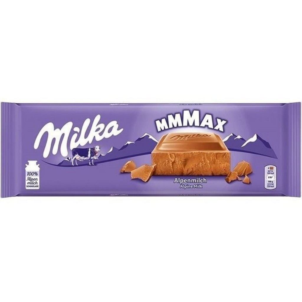 Milka Alpine Milk - Chocolate Ao Leite - Importado 270g