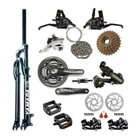 Kit 21vel Bike Aro 29 Suspensão Freios Disco Cambio Shimano