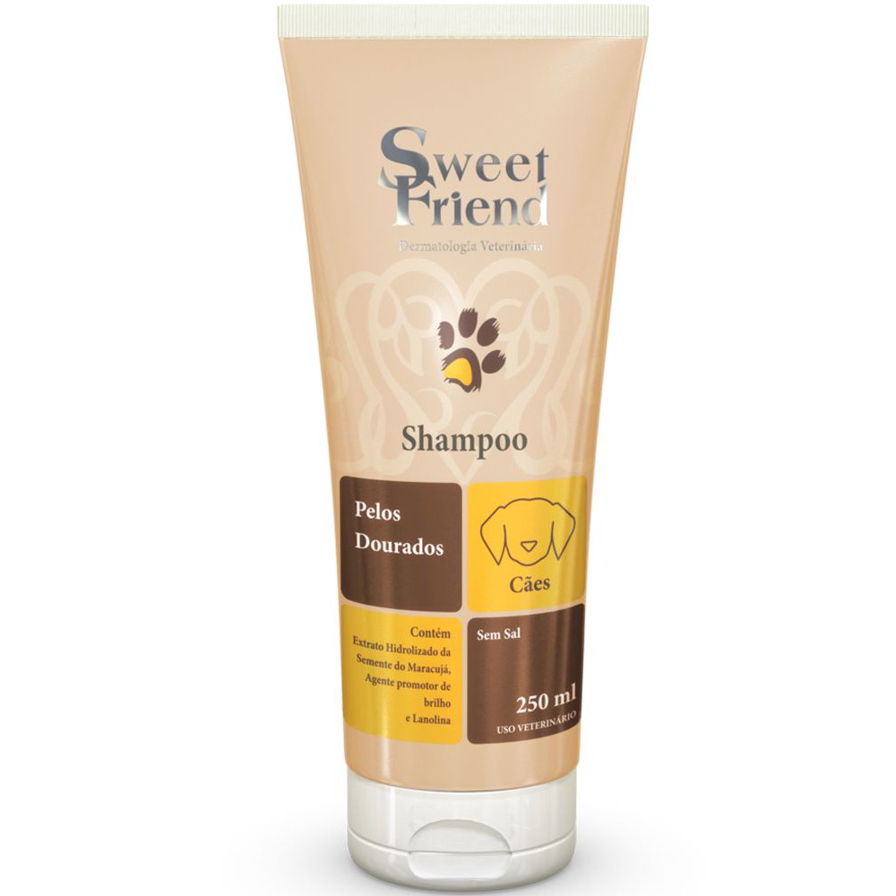 Shampoo para Cachorro Sweet Friend Intensive Care Pelos Dourados