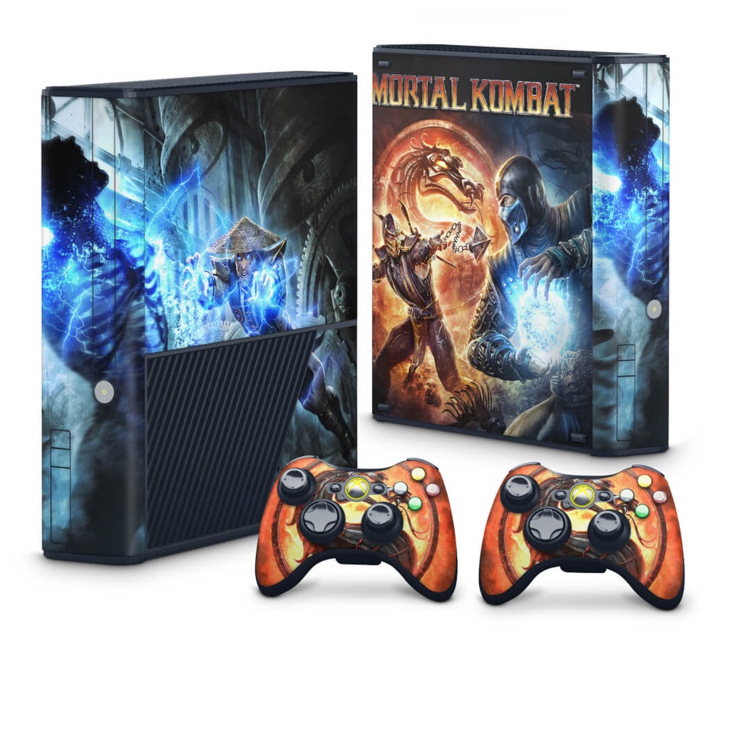 Skin Adesivo Xbox 360 Super Slim - Mortal Kombat