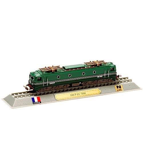 SNCF CC 7100 - Locomotiva - Del Prado - Locomotivas do Mundo - miniatura trem