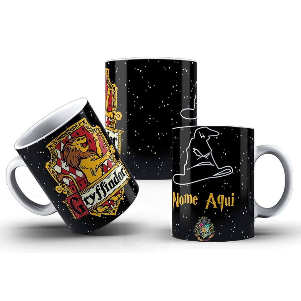 Caneca Harry Potter Personalizada Com Nome Escolha Sua Caneca - Grifinória - Sonserina - lufa Lufa - Corvinal - Hogwarts