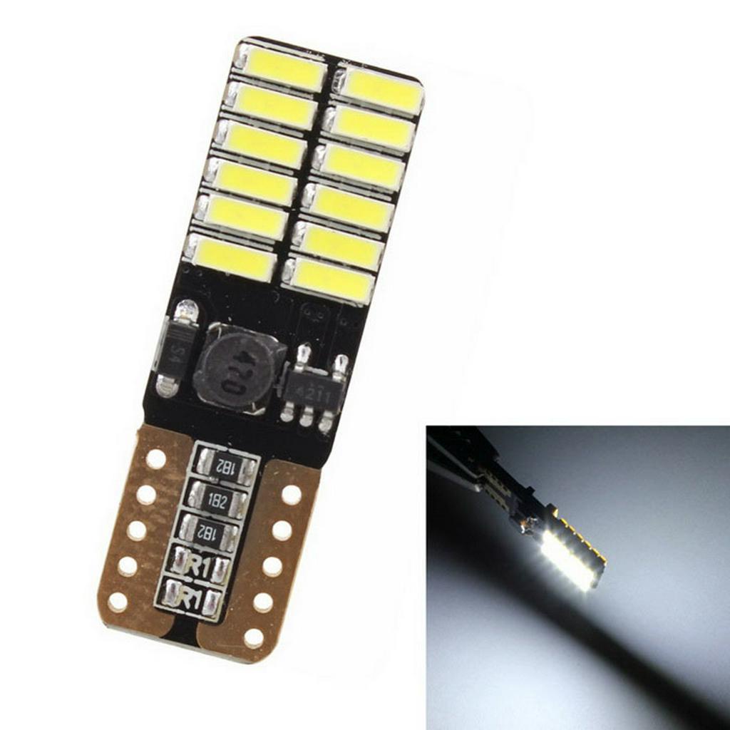 Detalhes do farolete led t10 24 leds canbus smd 12v lampada pingo t10