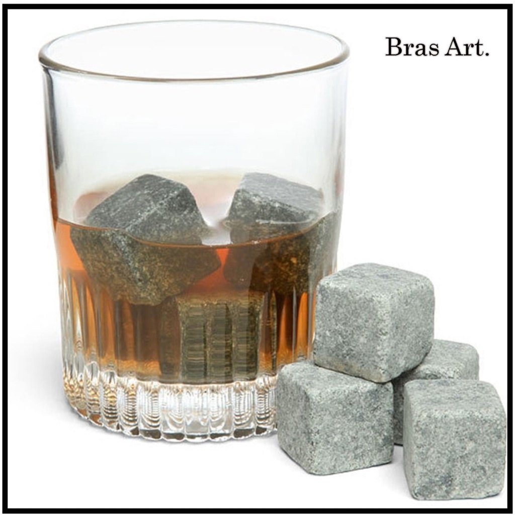 Gelo De Pedra Sabão Ideal Para Drinks E  Whisky em Oferta na Shopee