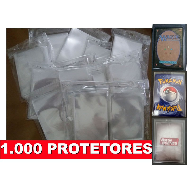 1000 Sleeves Shields Magic, Pokemon, Battle Scenes, Senhor dos anéis, VETs, Naturo, 6,5x9cm | Produto no Brasil