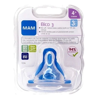 Bico Nº 3 Mamadeira Mam Fluxo Rápido 4+ Meses 1 Unidade