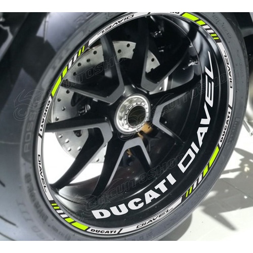 Friso + Adesivo Refletivo M4 Roda Moto Ducati Diavel