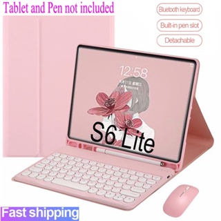 Sem Fio Teclado Capa por Samsung Galaxy Tab S6 Lite 10.4 SM-P610 SM-P615 Bluetooth keyboard mouse cover em Oferta na Shopee