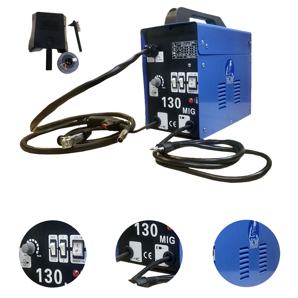 Maquina De Solda Mig130 Sem Gas 220v + Arame WWSoldas em Oferta na Shopee