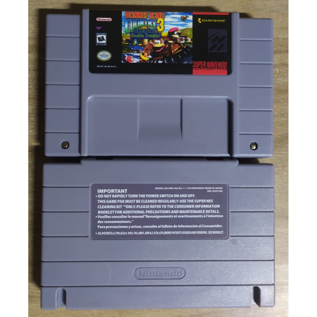 Donkey Kong Country 3 cartucho novo Super Nintendo