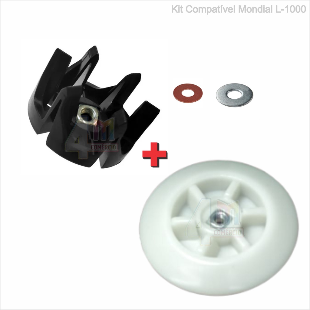Kit Arraste Motor E Copo Compatível Liq Mondial L1000