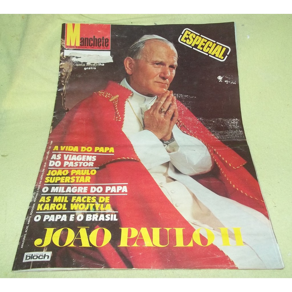 Revista Manchete Especial - 1980 - A Vida do Papa João Paulo II
