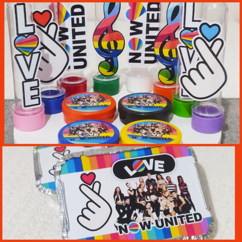 10 kit festa NOW United tubete latinha Marmitinha (FAREMOS OUTROS TEMAS)