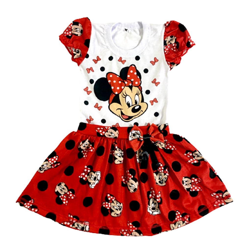 Vestido infantil temático festa e passeio oferta em Oferta na Shopee