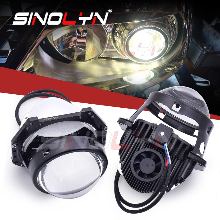 Sinolyn Lentes Projetor Bi Led De Polegadas W Hella R G K