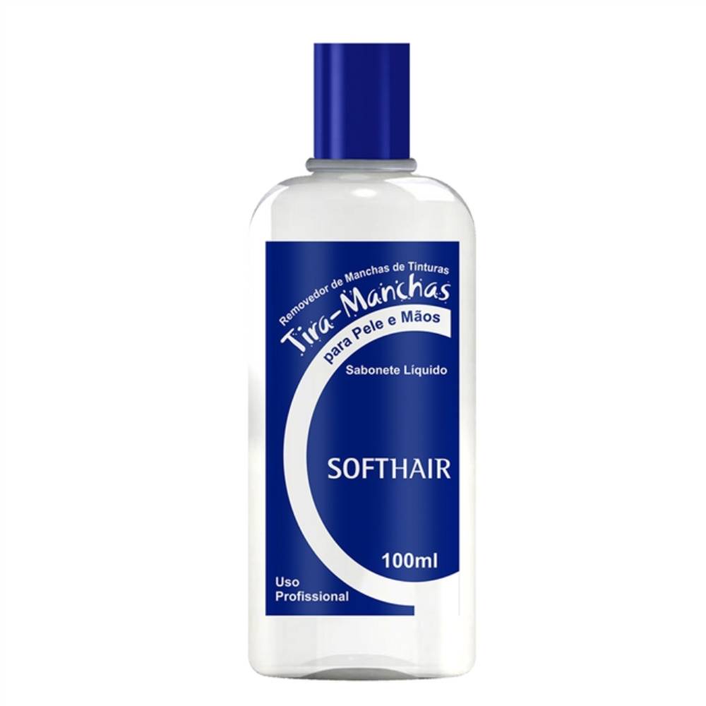 Tira Manchas Removedor 100ml SoftHair Remove Henna e Tintura (Azul