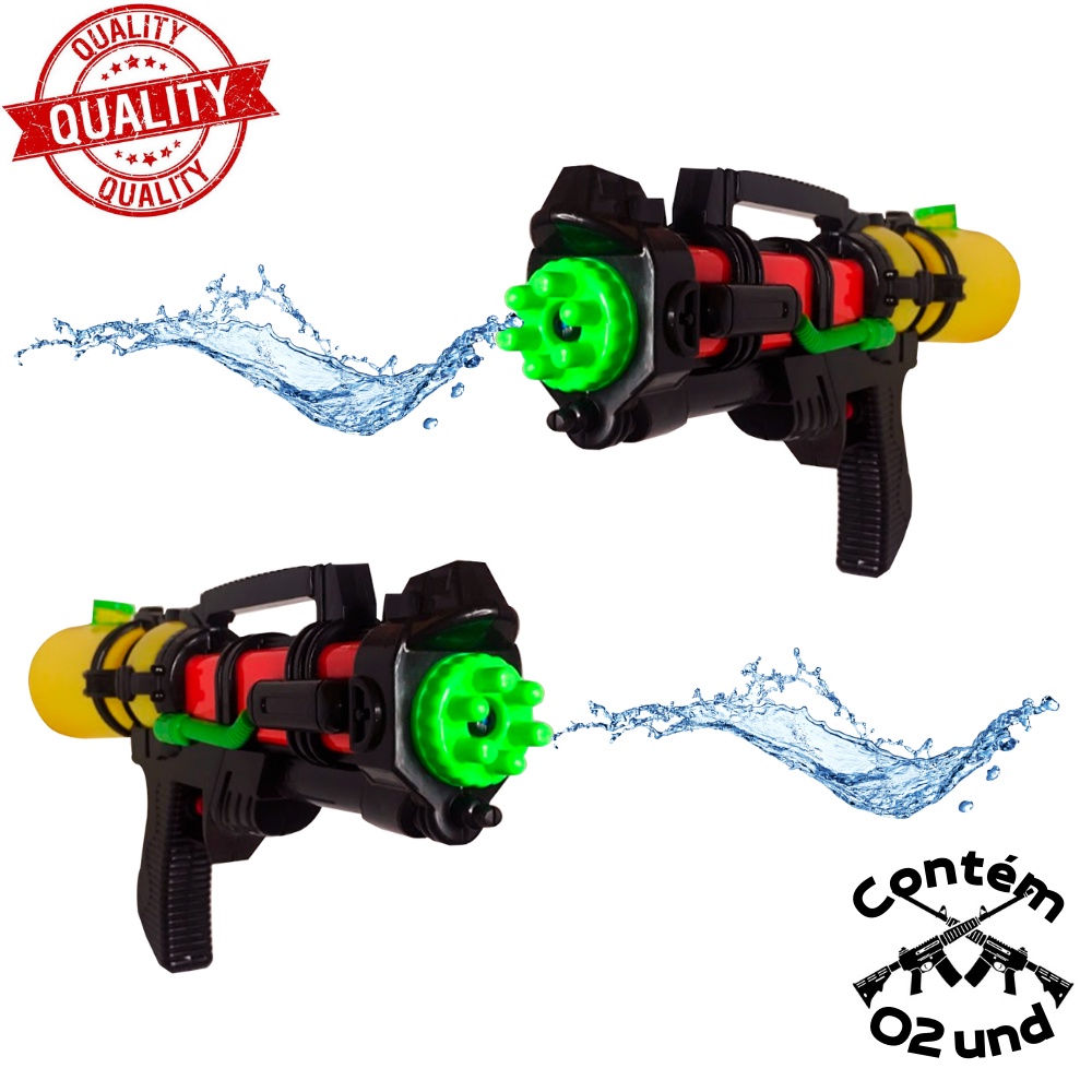 KIT COM 2 Arminhas Lança Água Grande Pistola De Água Arminha - Potência ...