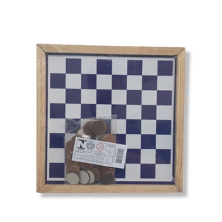 Jogo de Dama e Trilha 2 em 1 Tabuleiro Básico de Madeira 21x21 com Piões em MDF Diversas Cores em Oferta na Shopee