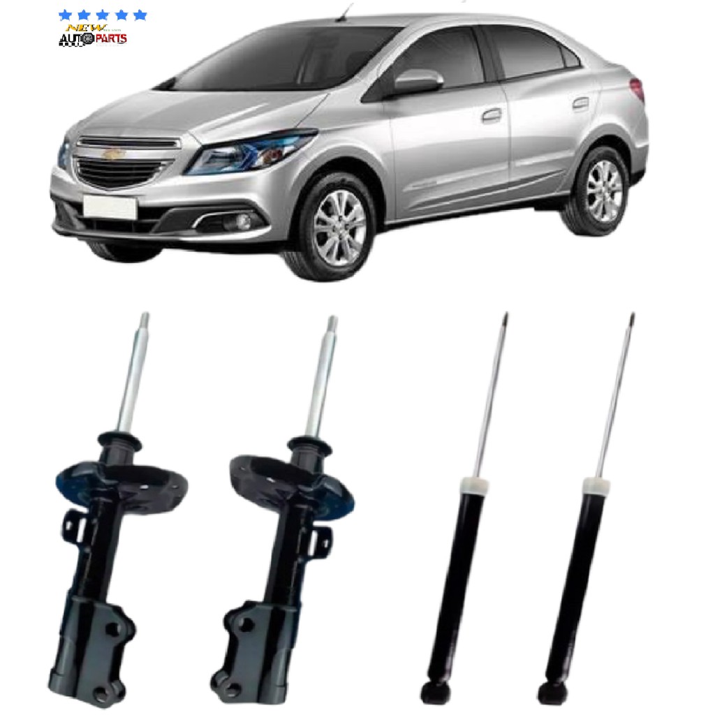 Kit 4 Amortecedores Chevrolet Prisma 2013 2014 2015 2016 2017 | Shopee ...
