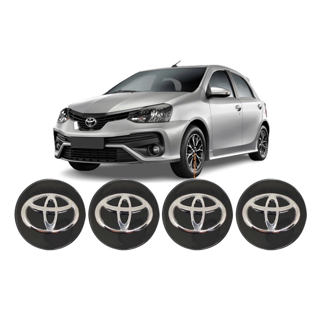 Calotinha Central Roda Liga Leve Toyota Corolla Etios Yaris