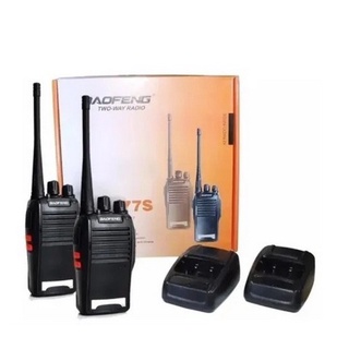 Kit 2 Radio Comunicador Baofeng 12km Walk Talk 16 Canais BF-777S