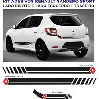 Adesivo Renault Sandero Faixa Laterais Traseira Vibe Stepway em Oferta na Shopee
