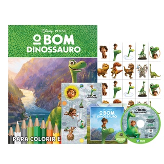 Kit 5 em 1 com DVD Disney - O Bom Dinossauro