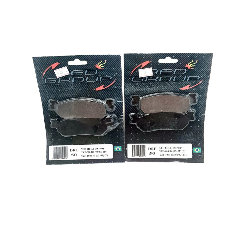 Pastilha De Freio Dianteira E Traseira Yzf 1000 02/03