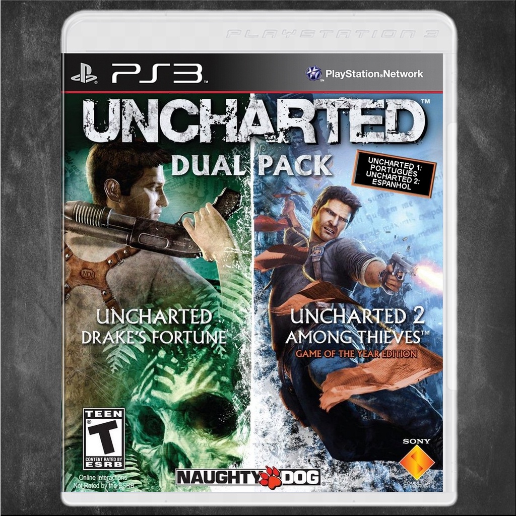 Uncharted + Uncharted 2 Dual Pack - PS3