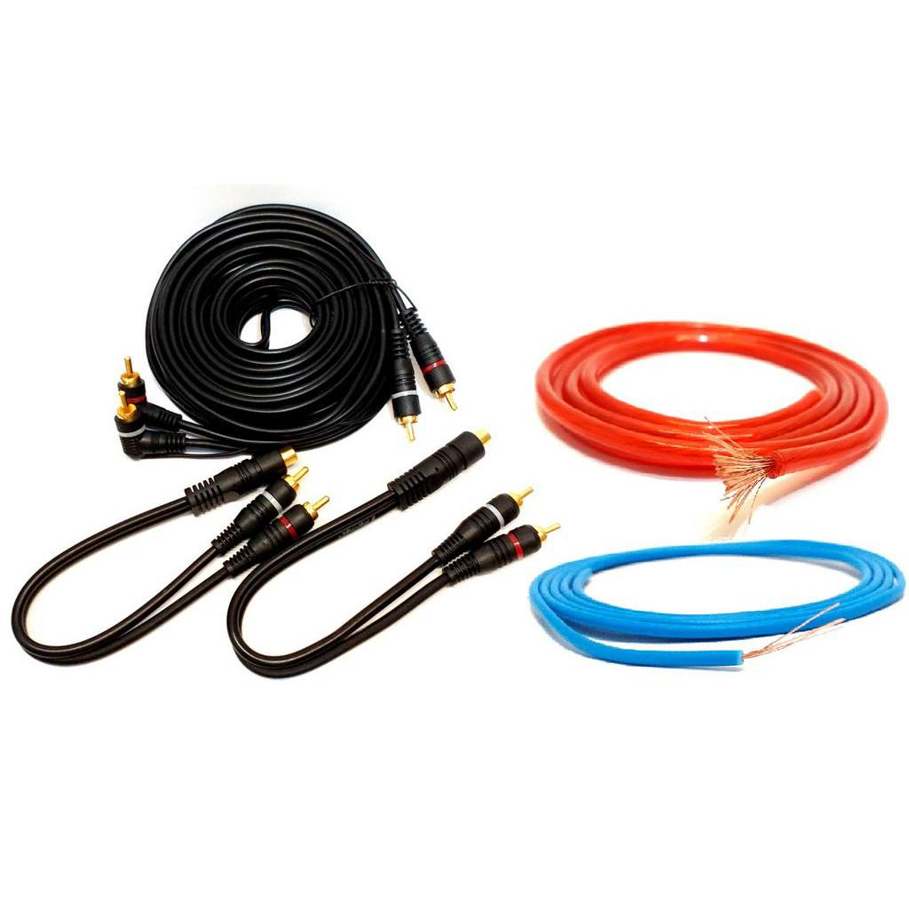 Cabo RCA 5Mts e 2 Y 2M/1F, 6Mts Cabo 6,0mm e 5M do cabo 0,50