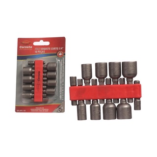 Jg Soquete Canhão Curto Furadeira Parafusadeira 4-13mm 10pçs PROMOÇÃO