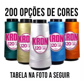 Linha para costura com 1500 metros com 10 unidades em Oferta na Shopee