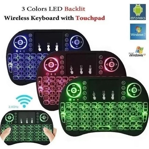 Mini Teclado Led Controle Bluetooth Para Smart Tv Box Shopee Brasil