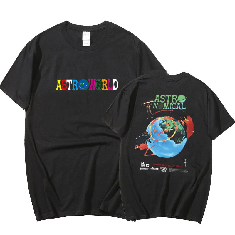 Camiseta Básica Algodão Unissex Astroworld Travis Scott