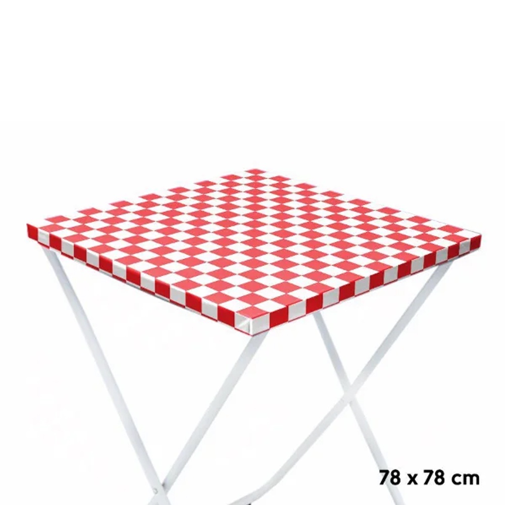 Toalha Plástica Cobre Manchas Perolizada - Xadrez Vermelho - Home & Living