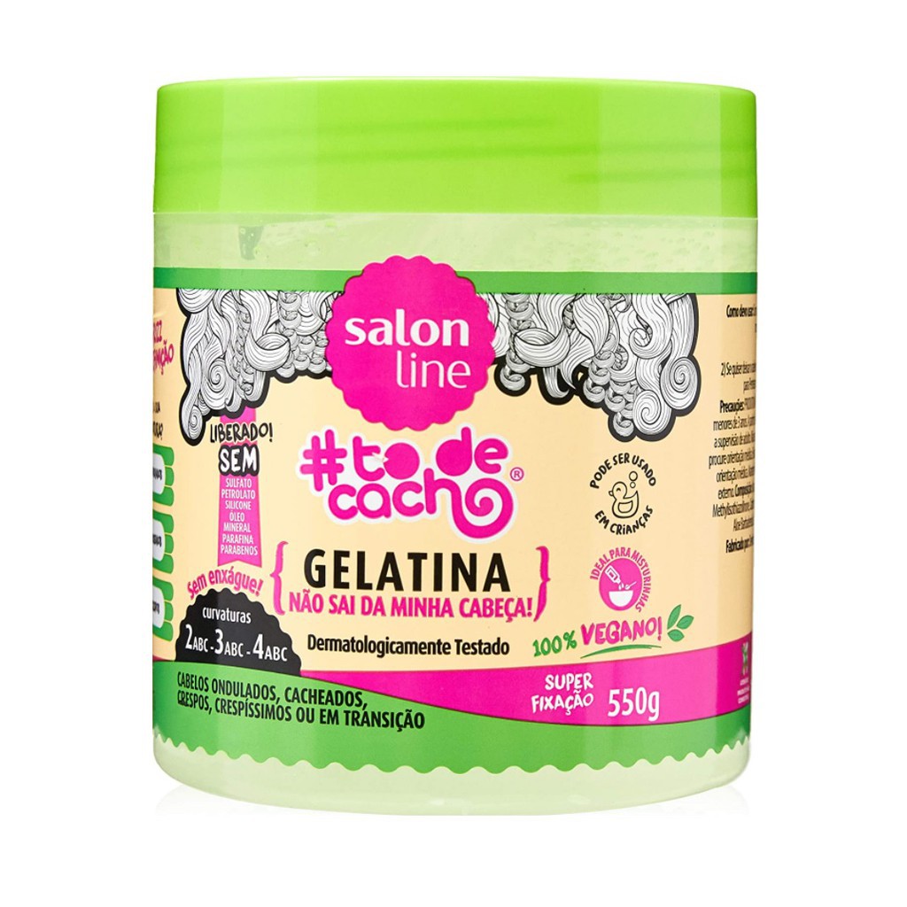 Salon Line Gelatina Nao Sai Da Minha Cabeca Gel Mix 550g Shopee Brasil